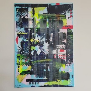 Abstrakcja 'Over my Head' 70x100